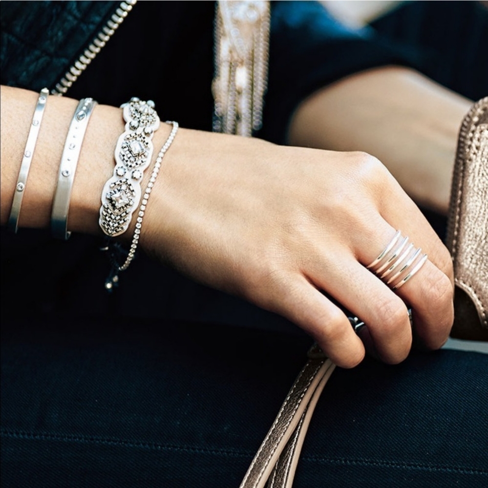 NWT Stella & Dot Chiara Embroidered Bracelet